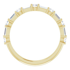 14K Yellow 1/3 CTW Natural Diamond Anniversary Band