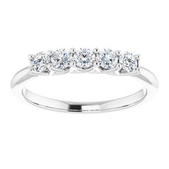 Platinum 3/8 CTW Natural Diamond Anniversary Band