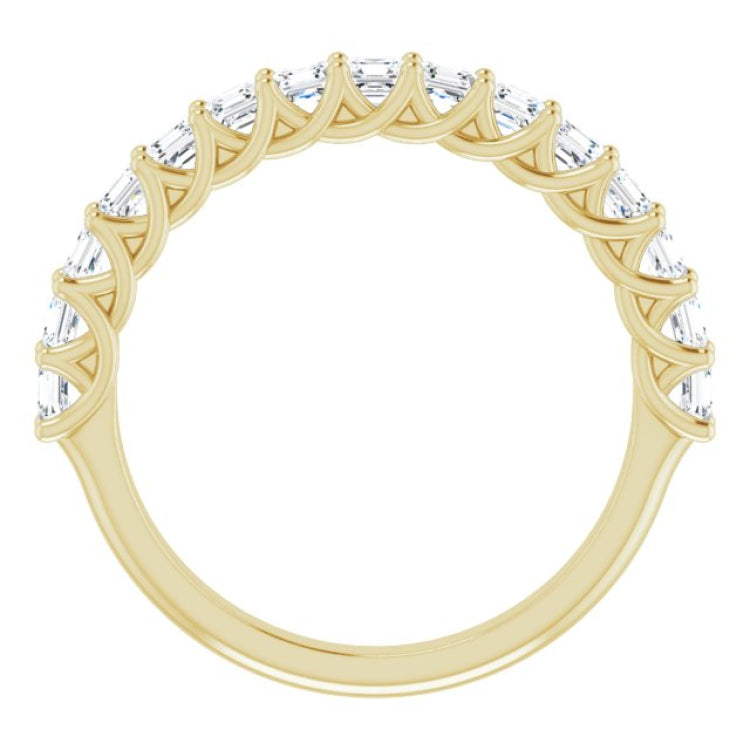 14K Yellow 1 1/8 CTW Natural Diamond Anniversary Band