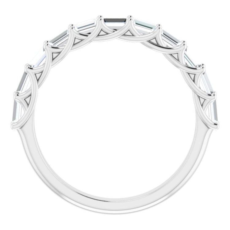 14K White 3/4 CTW Natural Diamond Anniversary Band