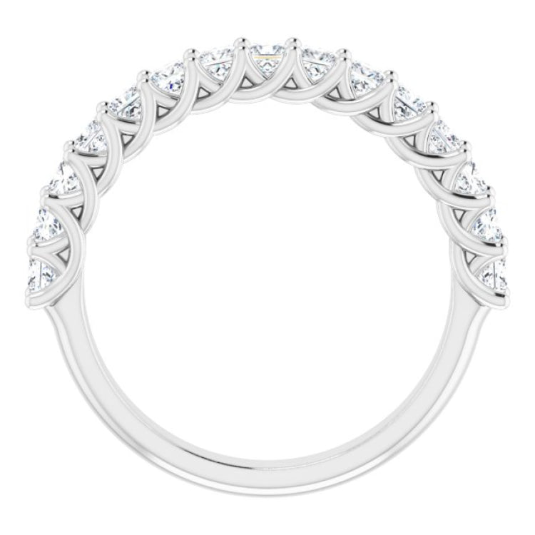 14K White 1 CTW Natural Diamond Anniversary Band