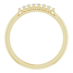 14K Yellow 1/10 CTW Natural Diamond Anniversary Band