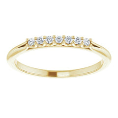 14K Yellow 1/10 CTW Natural Diamond Anniversary Band