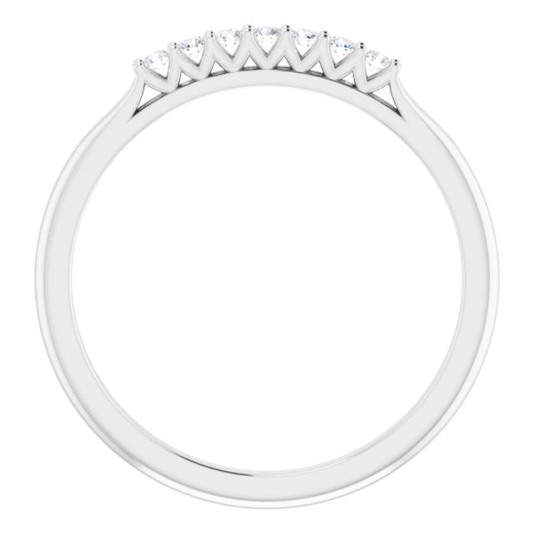 Platinum 1/10 CTW Natural Diamond Anniversary Band