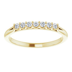 14K Yellow 1/6 CTW Natural Diamond Anniversary Band
