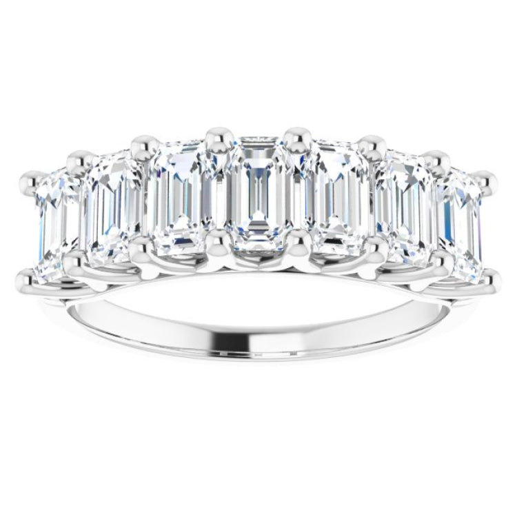 Platinum 2 1/2 CTW Natural Diamond Anniversary Band