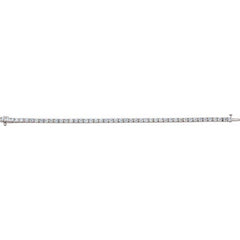 18K White 7 CTW Natural Diamond Line 7 1/4" Bracelet