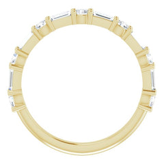 14K Yellow 3/4 CTW Natural Diamond Anniversary Band