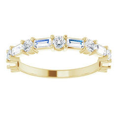 14K Yellow 3/4 CTW Natural Diamond Anniversary Band