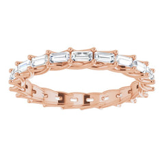 14K Rose 9/10 CTW Lab-Grown Diamond Eternity Band