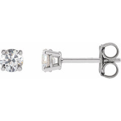 14K White 1/3 CTW Lab-Grown Diamond Stud Earrings