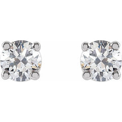 14K White 1/3 CTW Lab-Grown Diamond Stud Earrings