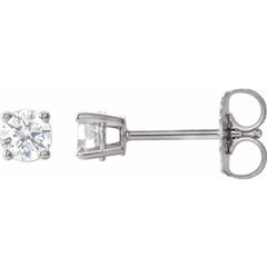 Sterling Silver 1/3 CTW Natural Diamond Stud Earrings