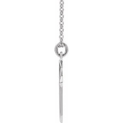 Sterling Silver Cross 18" Necklace