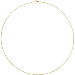 14K Yellow Gold-Filled 2.4 mm Wheat 24" Chain