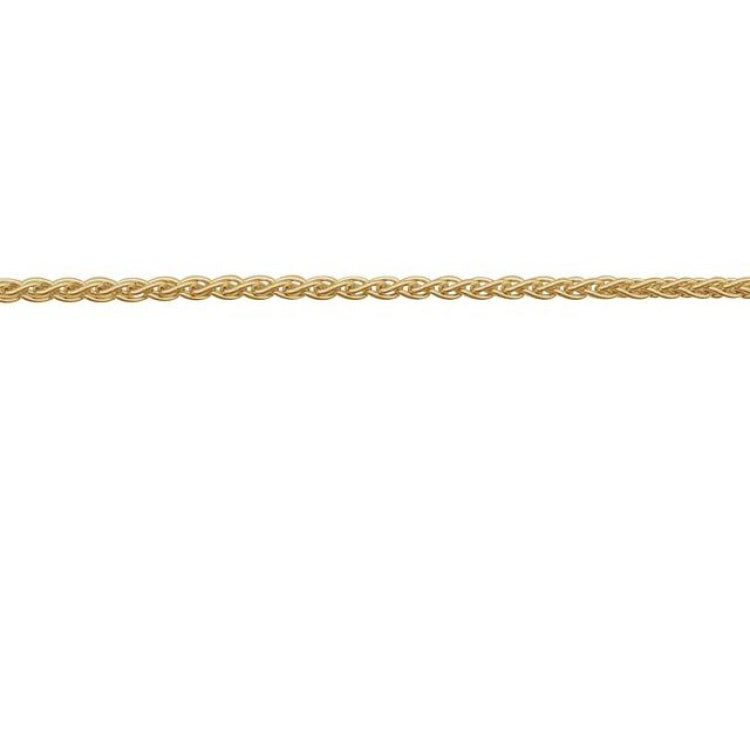 14K Yellow Gold-Filled 1.8 mm Wheat Chain by the Inch