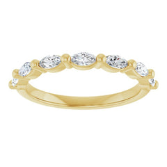 14K Yellow 1/2 CTW Lab-Grown Diamond Anniversary Band