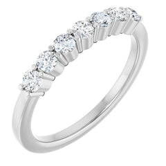 Platinum 3/8 CTW Lab-Grown Diamond Anniversary Band