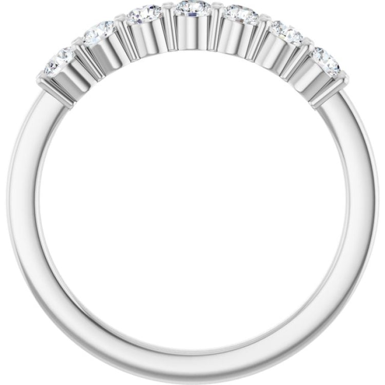 Platinum 3/8 CTW Lab-Grown Diamond Anniversary Band