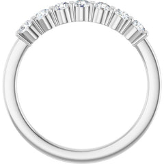 Platinum 3/8 CTW Lab-Grown Diamond Anniversary Band