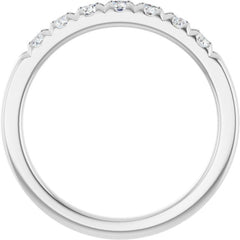 Platinum 3/8 CTW Lab-Grown Diamond Anniversary Band