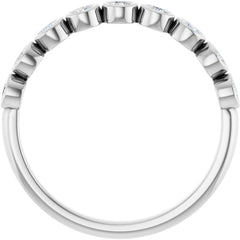 14K White 1/4 CTW Lab-Grown Diamond  Anniversary Band