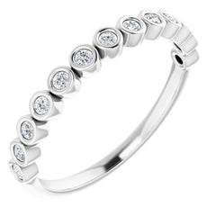 14K Rose 1/2 CTW Lab-Grown Diamond  Anniversary Band