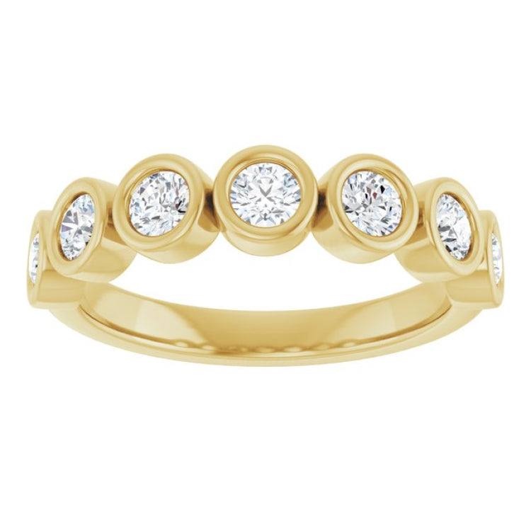 14K Yellow 5/8 CTW Lab-Grown Diamond  Anniversary Band