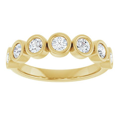 14K Yellow 5/8 CTW Lab-Grown Diamond  Anniversary Band