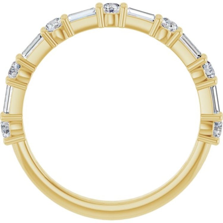 14K Yellow 5/8 CTW Lab-Grown Diamond  Anniversary Band