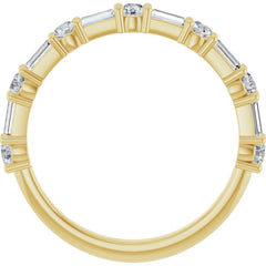 14K Yellow 5/8 CTW Lab-Grown Diamond  Anniversary Band