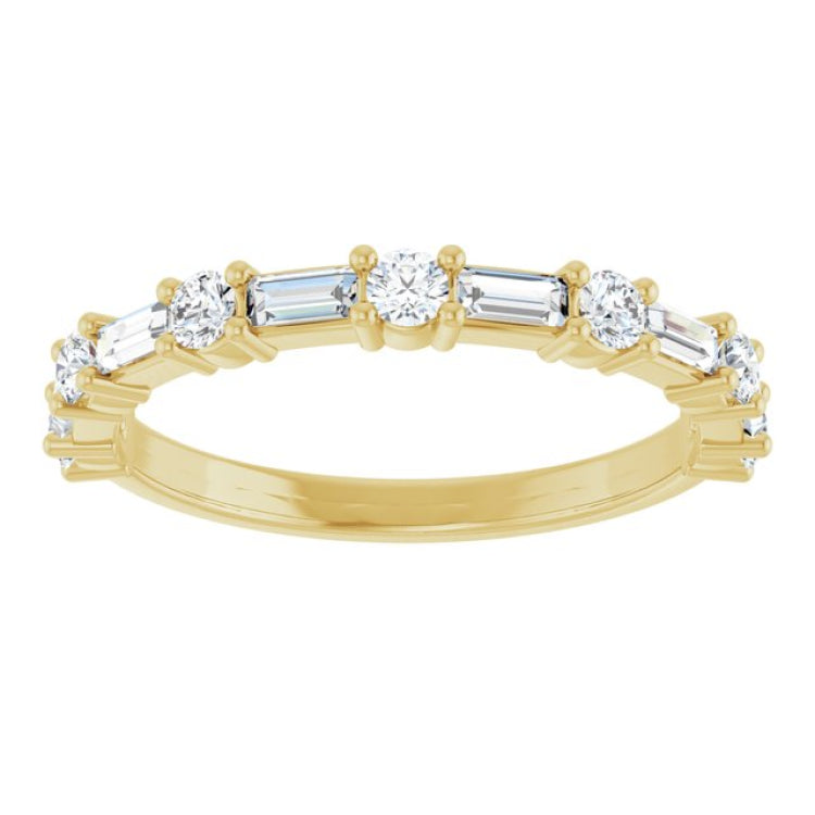 14K Yellow 5/8 CTW Lab-Grown Diamond  Anniversary Band