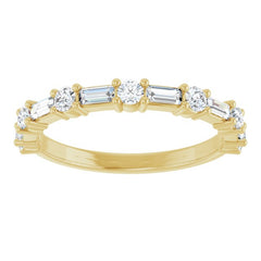 14K Yellow 5/8 CTW Lab-Grown Diamond  Anniversary Band