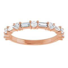 14K Rose 5/8 CTW Lab-Grown Diamond  Anniversary Band