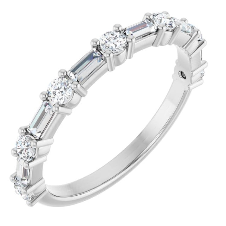 Platinum 5/8 CTW Lab-Grown Diamond  Anniversary Band