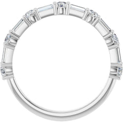 Platinum 5/8 CTW Lab-Grown Diamond  Anniversary Band