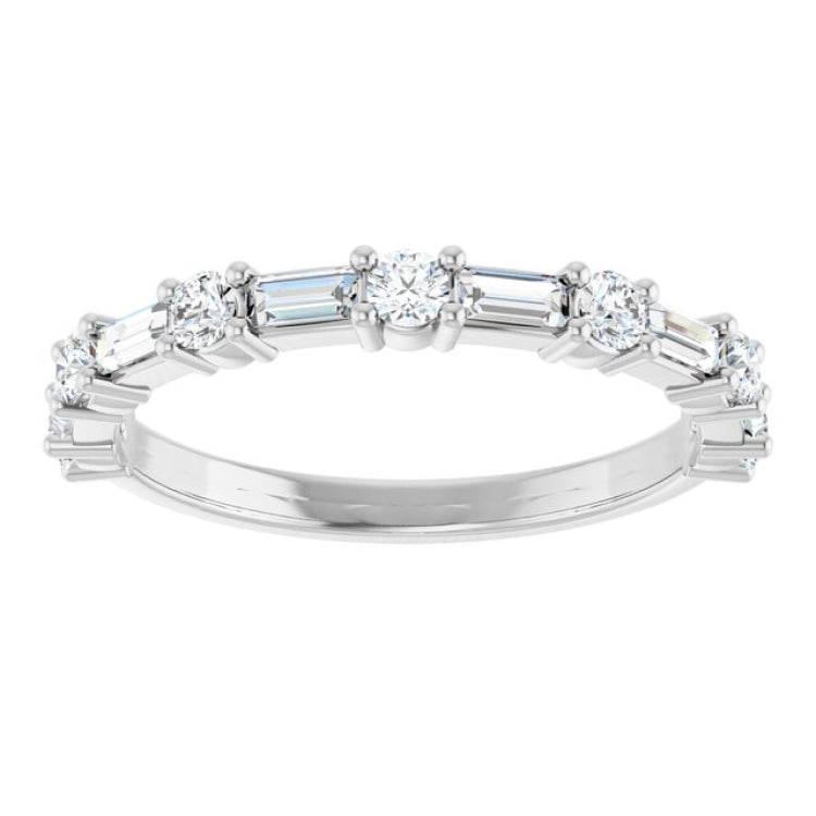 Platinum 5/8 CTW Lab-Grown Diamond  Anniversary Band