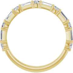 14K Yellow 3/4 CTW Lab-Grown Diamond  Anniversary Band