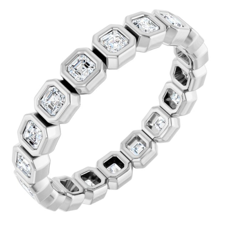 14K White 1/2 CTW Lab-Grown Diamond  Eternity Band