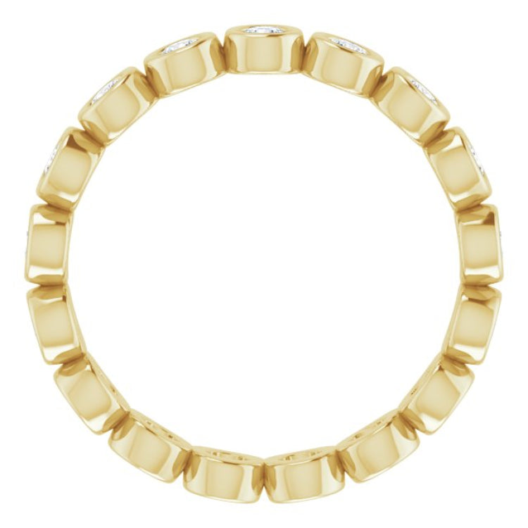 14K Yellow 1/2 CTW Lab-Grown Diamond  Eternity Band
