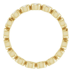 14K Yellow 1/2 CTW Lab-Grown Diamond  Eternity Band