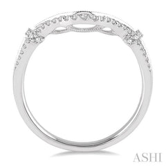 1/6 Ctw Round Cut Diamond Wedding Band in 14K White Gold