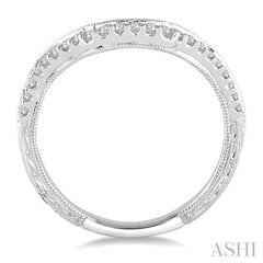 1/5 Ctw Round Diamond Wedding Band in 14K White Gold