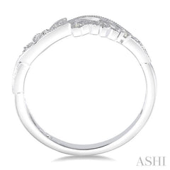 1/20 Ctw Round Diamond Wedding Band in 14K White Gold