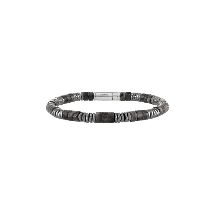 Bulova Sterling Silver 925 Performance Jewelry Mens Bracelet