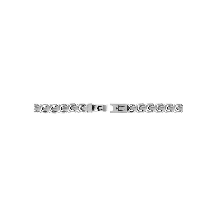 Bulova Stainless Steel Classic Jewelry Mens Bracelet