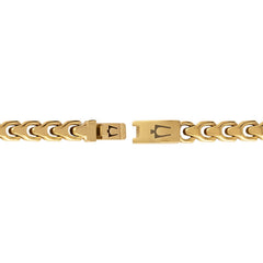 Bulova Stainless Steel Classic Jewelry Mens Bracelet