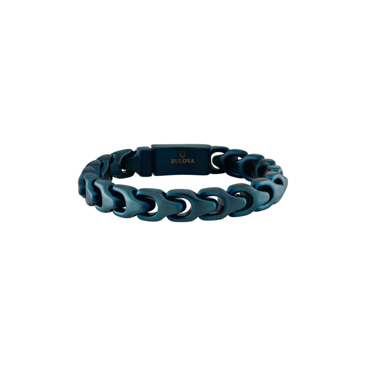 Bulova Stainless Steel Classic Jewelry Mens Bracelet