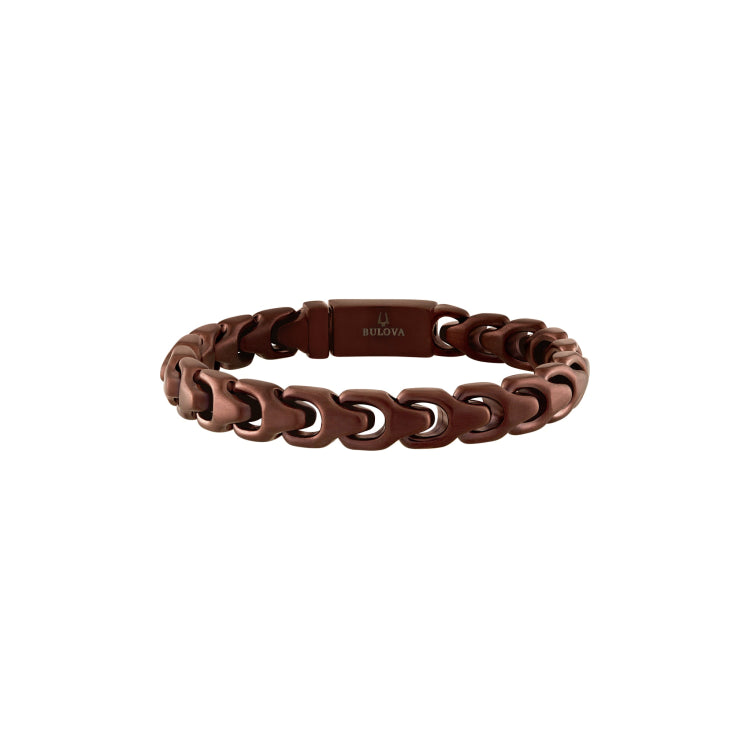 Bulova Stainless Steel Classic Jewelry Mens Bracelet