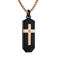 Bulova Stainless Steel Luxury Jewelry Mens Necklace